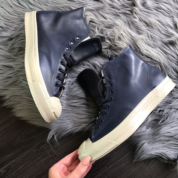 NEW ⛈ CONVERSE MENS JACK PURCELL RAIN GEAR • NAVY - Picture 8 of 8